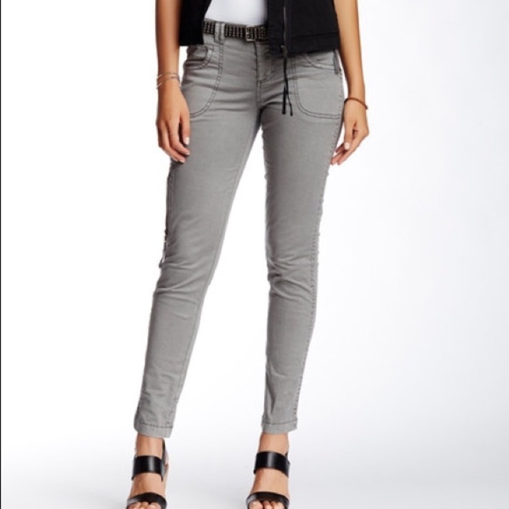 Jessie Slim Utility Pant- Color is gravel road